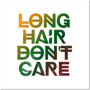 Long Hair Don't Care Kids' Tee Posters and Art